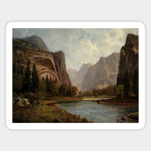 Gates of the Yosemite by Albert Bierstadt Sticker by Classic Art Stall